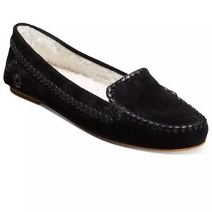 Jack Rogers Suede Millie Sherpa Moccasins. Size 8.
